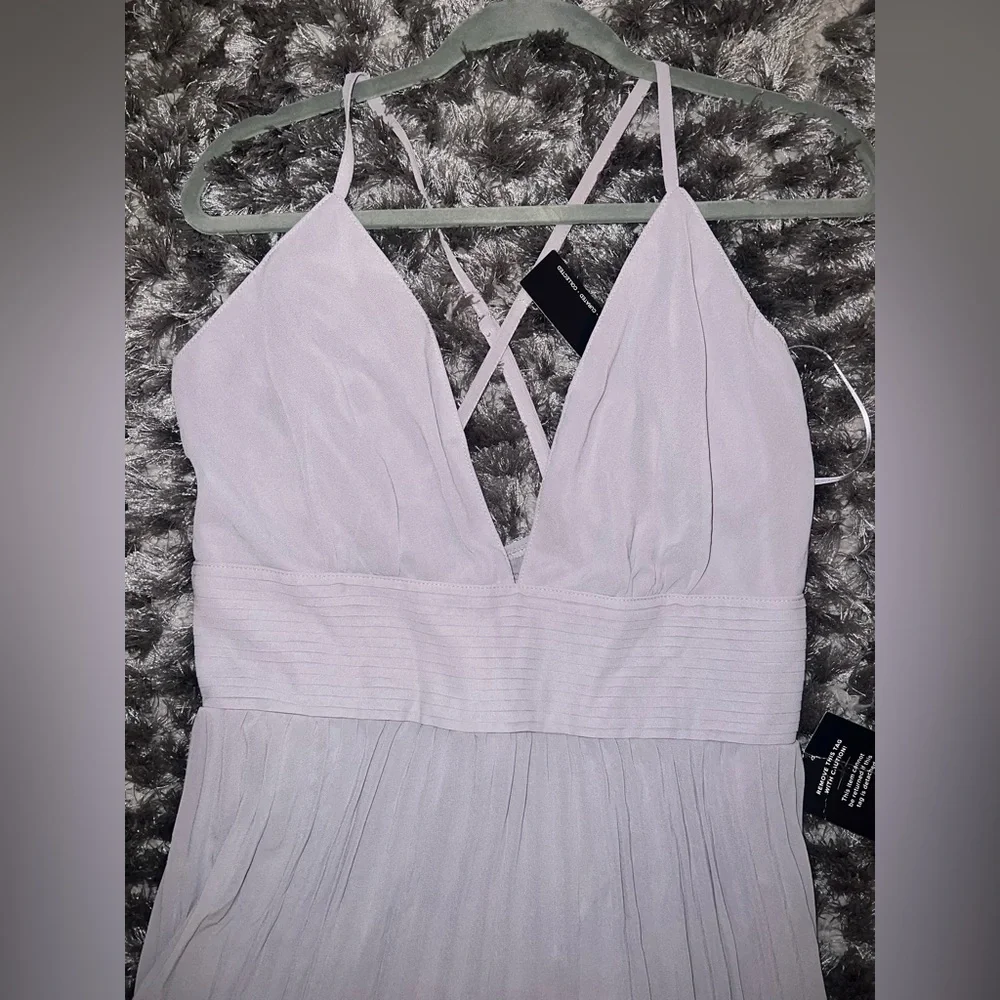 Lulu's Soft Gray Maxi Dress - Picture 3 of 9